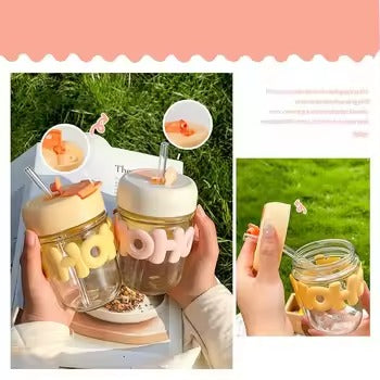 Friendly Glass Coffee Cup